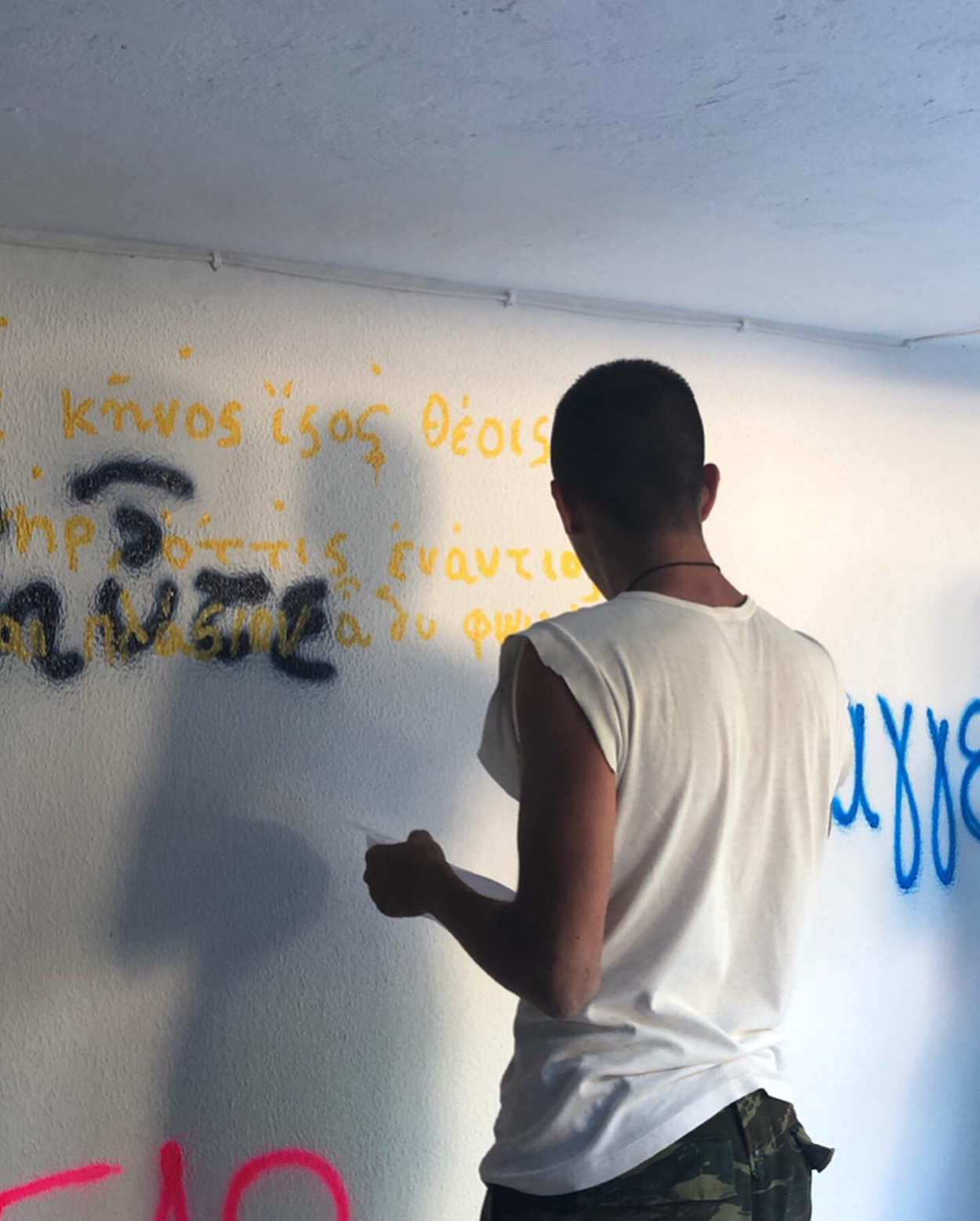 I woke with a marble head in my hands