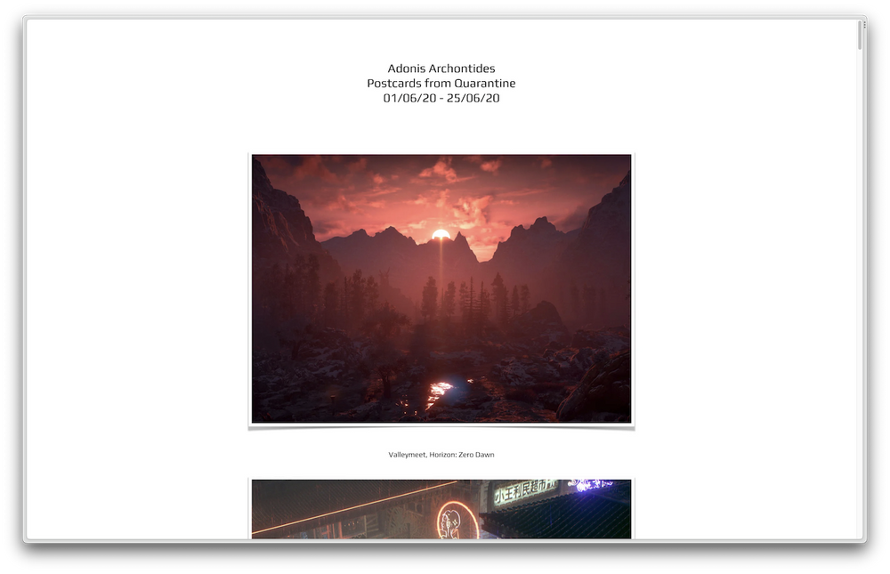 Postcards from Quarantine