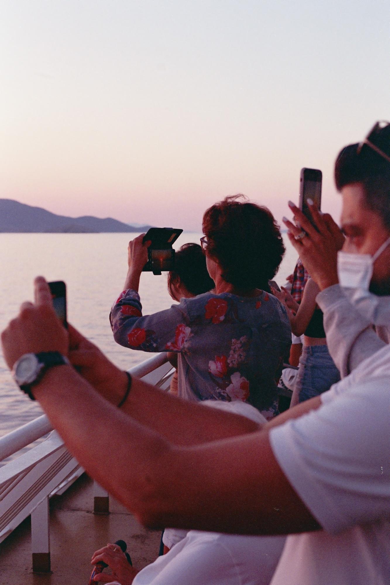 Watching you watching the sunset