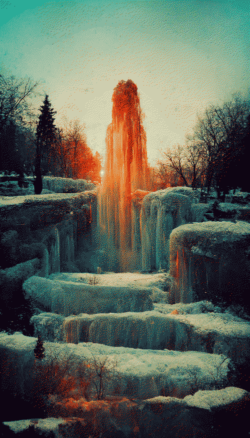 Frozen waterfall 3