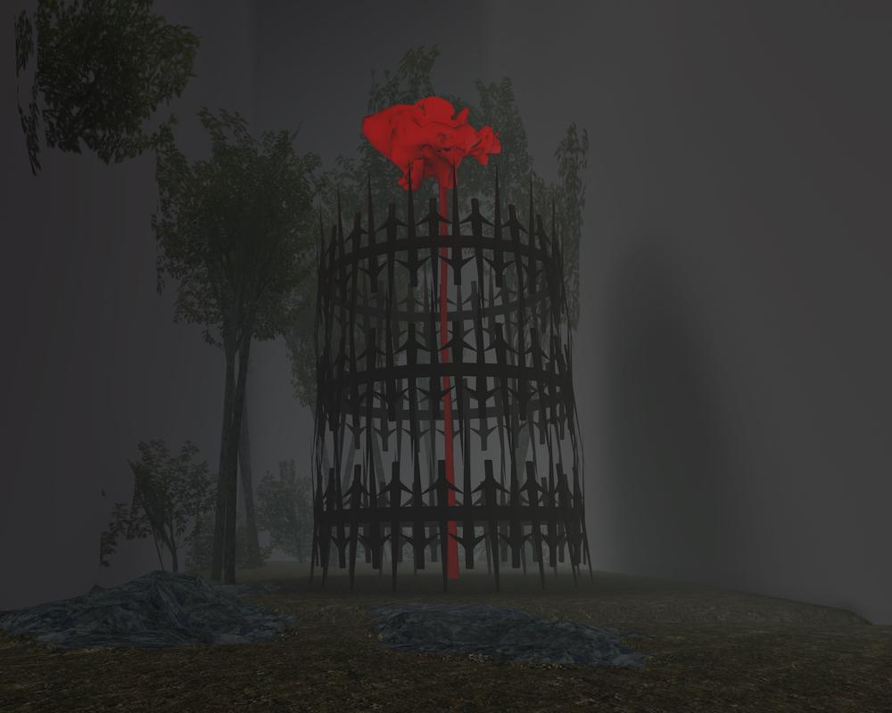 While the agitated beasts enter the garden of fear... (Roblox)